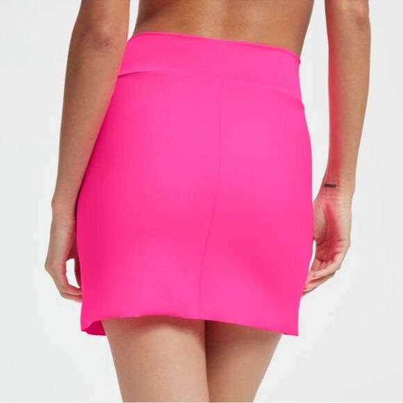 Good American Twist Mini Sarong Hot Pink Size 2x - Picture 3 of 7